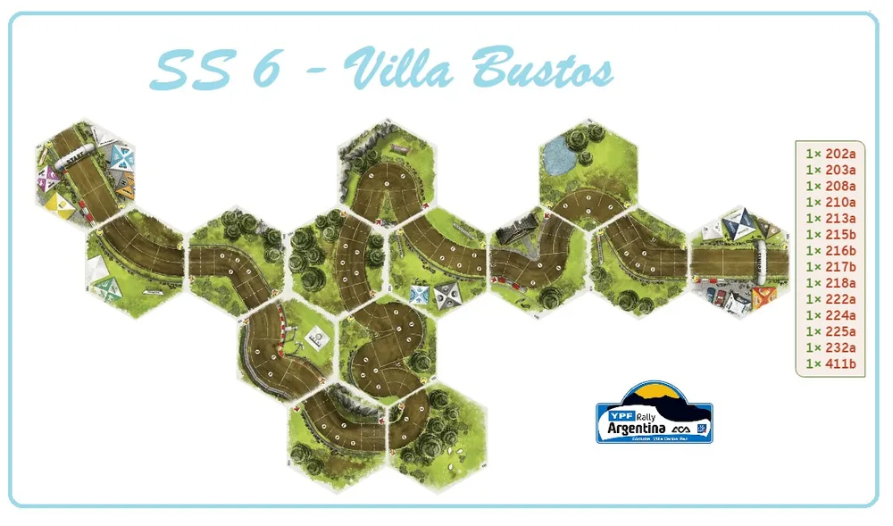 Layout of SS6 - Villa Bustos