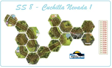Layout of SS8 - Cuchilla Nevada 1