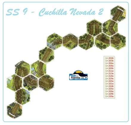 Layout of SS9 - Cuchilla Nevada 2