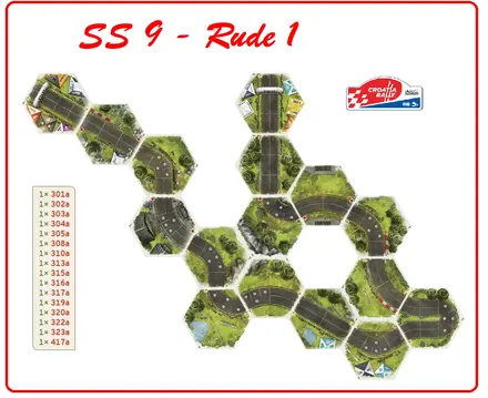 Layout of SS9 - Rude 1