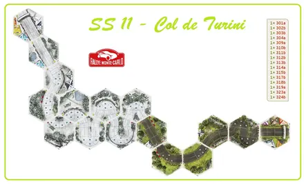Layout of SS11 - Col de Turini