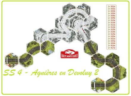 Layout of SS4 - Agnières en Devoluy 2