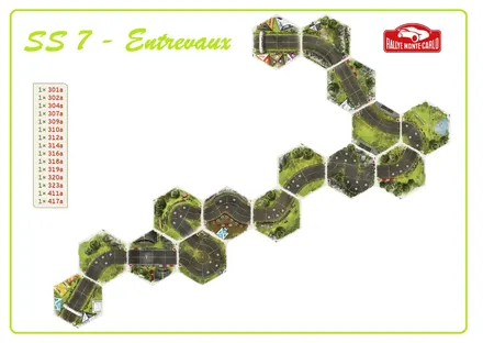 Layout of SS7 - Entrevaux
